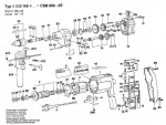 Bosch 0 603 149 442 CSB 800-2 E Percussion Drill 240 V / GB Spare Parts CSB800-2E